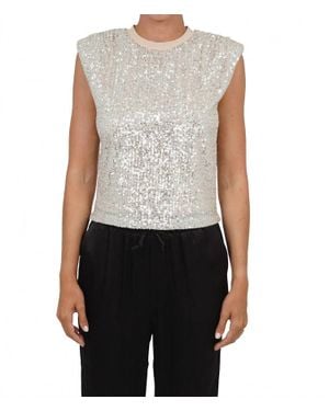 Love Token Scarlett Sequin Top - Blue