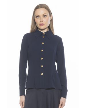 Alexia Admor Leland Shirt - Blue