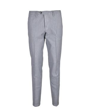 Michael Coal Coal Stretch Pants With Tailored Fit - Gray