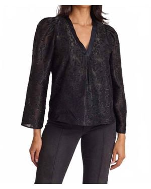 S'Edge Jolie V-Neck Top - Black