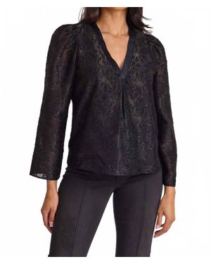 S'Edge Jolie V-Neck Top - Black