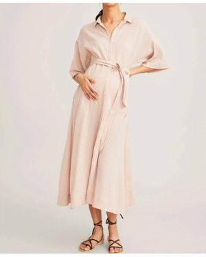 HATCH Maternity The Elsa Dress - Natural
