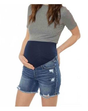 Kancan Renley Maternity Shorts - Blue