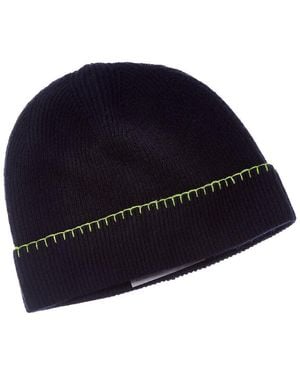 Brodie Cashmere Whipstitch Cashmere Beanie - Blue