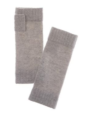 N.Peal Cashmere N. Peal Cashmere Fingerless Gloves - Gray