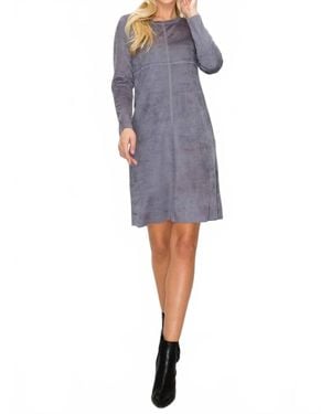Joh Aurora Round-Neck Dress With Pockets - Blue