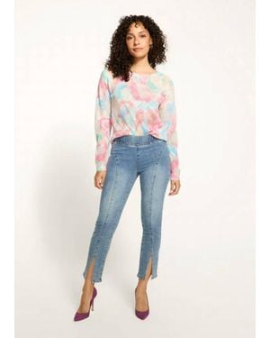 Fdj Preslee Pull-On Pencil Ankle Denim Jeans - Blue