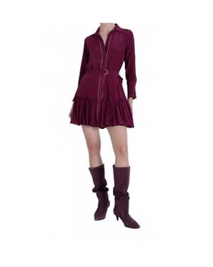 Karina Grimaldi Alexis Chain Mini Dress - Purple
