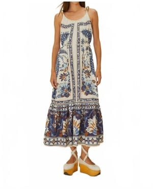 FARM Rio Ana Tapestry Fish Straps Maxi Dress - Multicolor