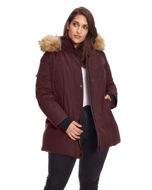 Alpine North Glacier Plus Vegan Down (Recycled) Parka (Plus Size) - Red