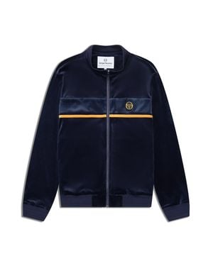 Sergio Tacchini Forato Velour Track Jacket - Blue