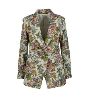 Motel Patterned Jacket - Green