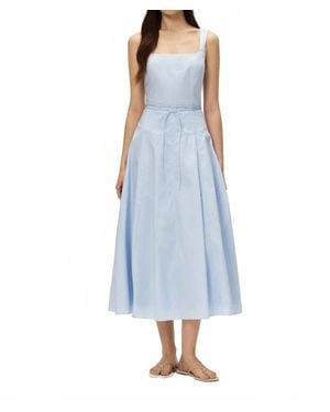 Elodie Bruno Penn Midi Dress - Blue