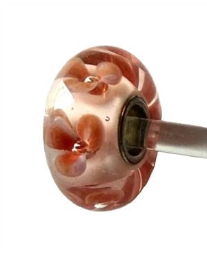 Trollbeads Universal Unique Bubble Flower Bead Charm - Brown