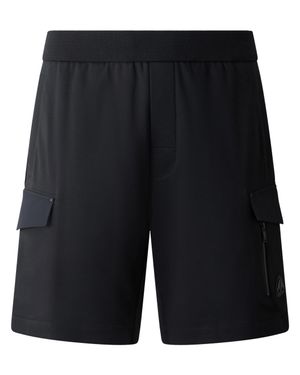 Moose Knuckles Minimalist Shorts With Elastic Waistband - Black