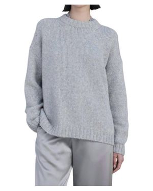 Velvet By Graham & Spencer Oversized Alpaca Blend Sweater - Gray