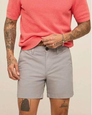Chubbies Elastic Waistband Zip Shorts - Gray