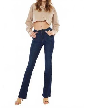 Kancan High Rise Boot Cut Jeans - Blue
