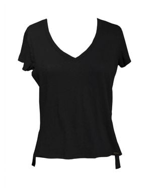 LVHR Nola V Neck T-Shirt - Black