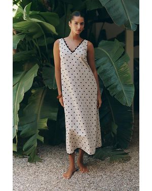 Sundays Elle Polka Dot Dress - Green