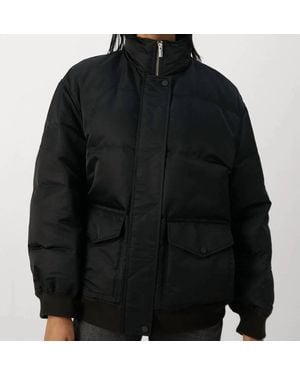 Theory Offset Puffer Jacket - Black