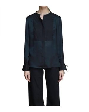LOVE Binetti Alex Tuxedo Shirt - Blue