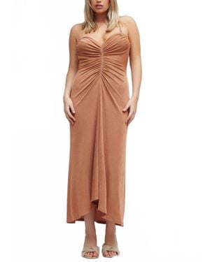 Significant Other Rosie Midi Dress - Brown