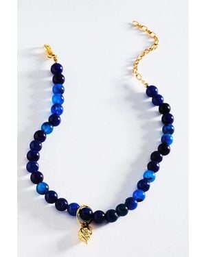 Bamboleira Zalva Charm Necklace - Blue