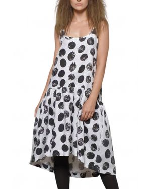 Simply Mila Linen Peplum Dress - White