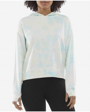 Danskin Mottled Tie Dye Hoodie - White