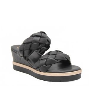 Exe' Ipanema Wedge Sandals - Black