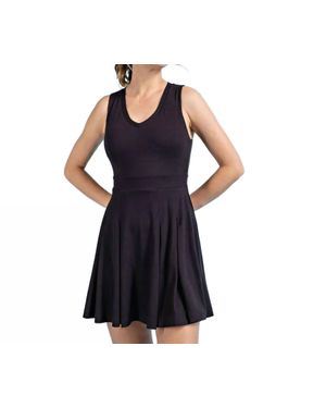 Rae Mode Butter V Neck Golf Dress And Pants - Black