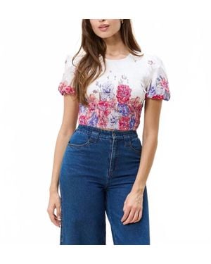 Cleobella Rya Short Sleeve Top - Blue
