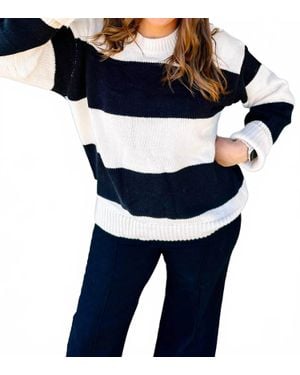 Aapparella Loretta Stripped Sweater - Blue