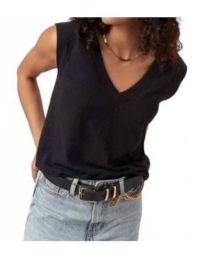 Project Social T Rue V-Neck Tank Top - Black