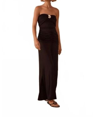 dress to Ruched Detail Jersey Pant - Brown