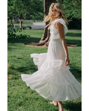 TRUEDAMES Chic Purpose Tulle Skirt - Green