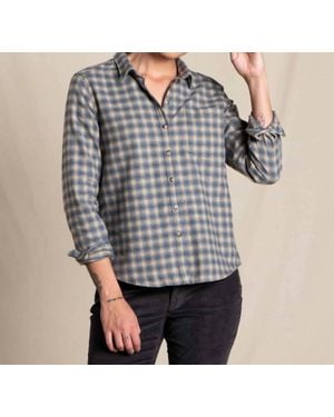 Toad & Co. Cama Long Sleeve Button Up Shirt - Gray