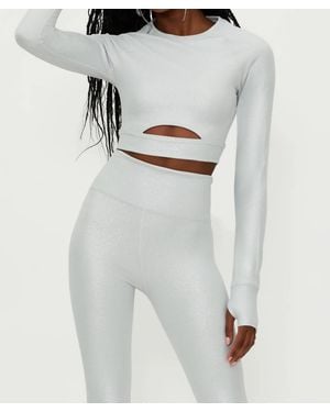 Beach Riot Francine Long Sleeve Top - Gray