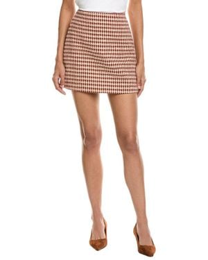 HL Affair Houndstooth Mini Skirt - Pink