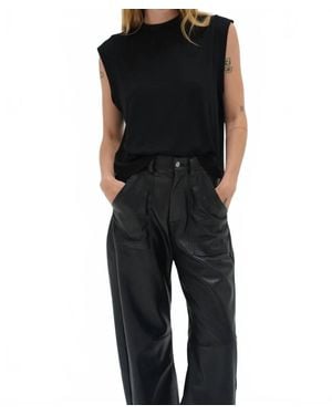 Callaghan Oren Ribbed Top - Black