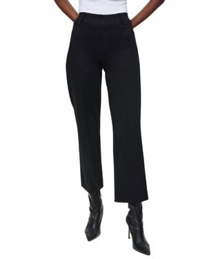 Joseph Ribkoff Heavy Knit Straight Pull-On Pants - Blue