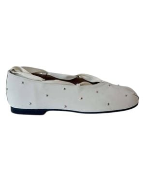 Reike Nen Byul Ribbon Flats - Gray