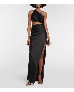 The Sei One Shoulder Cut Out Gown - Black