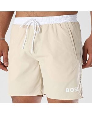 BOSS Starfish Swim Trunks, Medium - Natural