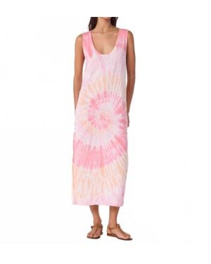 Kujten Ramo Sunny Tie Dye Maxi Dress - Pink