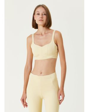 Pcfg Bra With Stitch Detail - Natural