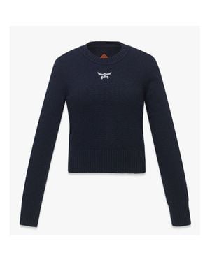 MCM Laurel Cropped Sweater - Blue