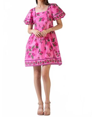 CELINA MOON Jane Mini Dress - Pink