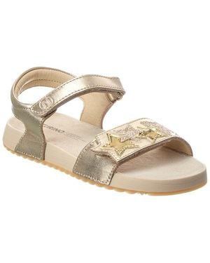 Naturino Dendix Leather Sandal - Metallic